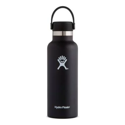 HYDRO FLASK Gourde  standard mouth 532 ml noir