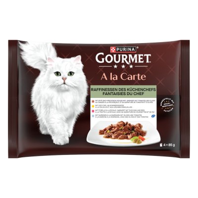 GOURMET  &Agrave; la Carte 4 x 85 g Raffinements du chef cuisinier