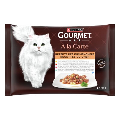 GOURMET  &Agrave; la Carte 4 x 85 g Recettes du chef cuisinier