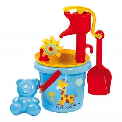GOWI  - 558-37 - Jeu D'eau Et De Plage - Seau + Pompe - 3 Pi&egrave;ces- Mod&egrave;le al&eacute;atoire