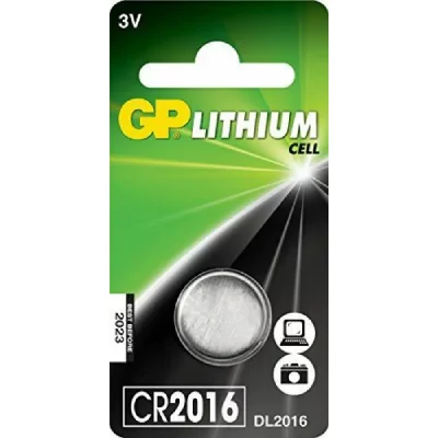 GP BATTERIES GP 0602016 C4 4 pile bouton au lithium CR2016, 3 V, sous blister 