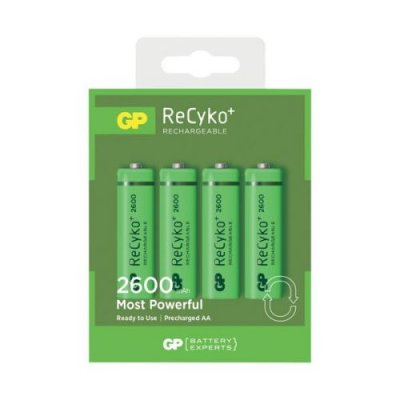 GP BATTERIES GP 130AAHC - Batterie 4 x type AA - NiMH - (rechargeables) - 1300 mAh