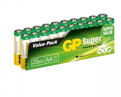 GP BATTERIES  GP15AET-2VS20 Pile LR6 (AA) alcaline(s) 1.5 V 20 pc(s)