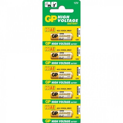 GP  BATTERIES Pile Alcaline Sp&eacute;ciale -  23AE-C5 - Carte de 5