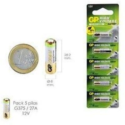 GP BATTERIES  Pile Alcaline Sp&eacute;ciale - GP 27A-C5 - Carte de 5