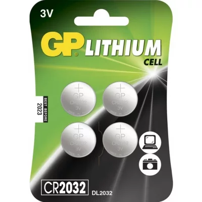 GP BATTERIES GP CR2430&nbsp;Pile bouton au lithium, 3&nbsp;V, Blister de 4
