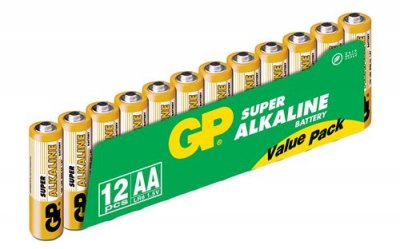 GP BATTERIES GP Promo pack de 12 Alcalines Super AA (LR06)