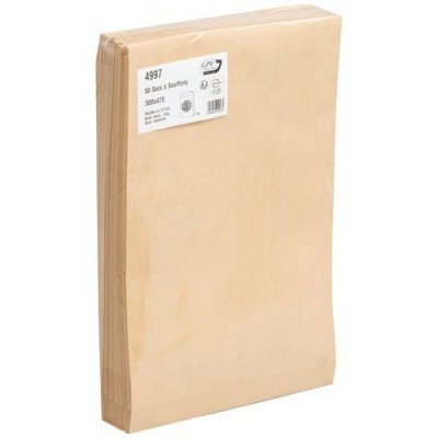 GPV  Paquet De 50 Pochettes Kraft Arm&eacute; 130g 300x470 Soufflet De 70 Mm