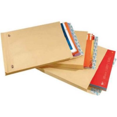 GPV  Pochettes &agrave; soufflets, 26, 275 x 365 mm, kraft arm&eacute;