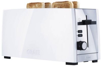 GRAEF  to101 grille-pain &eacute;lectrique - blanc inox
