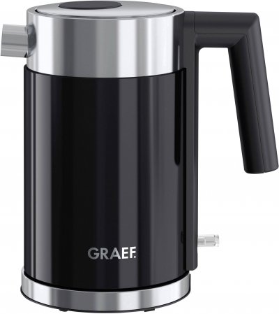 GRAEF  Wk402eu Bouilloire Sans Fil Acier Inoxydable, Noir