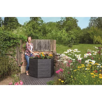 GRAF  - Kit 2 carr&eacute;s potager ergo - h&eacute;xagone