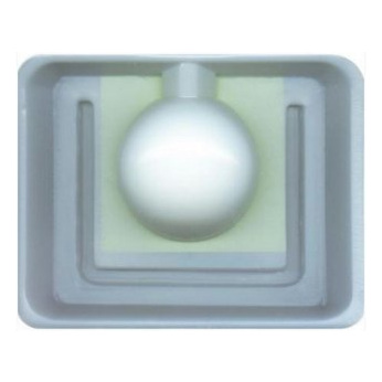GRAINE CR EATIVE 140730 Moule Bougie Boule Plastique Blanc 23 x 4,5 x 26 cm