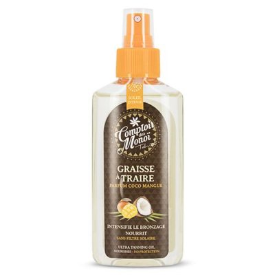 PACIFIQUE SUD INGREDIENTS Graisse &agrave; traire en Spray Comptoir des Mono&iuml; Coco Mangue 100ml