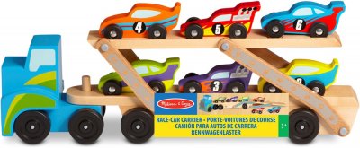 MELISSA & DOUG Grand camion porte voiture de course