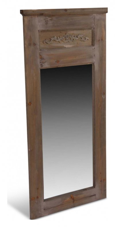 DECORATION D AUTREFOIS Grand miroir ancien rectangulaire