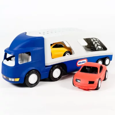 LITTLE TIKES Grand Porte-Voitures - Contient 2 voitures de sport - A partir de 3 ans