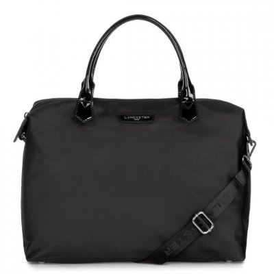 LANCASTER Grand sac cabas main - Basic Verni Noir