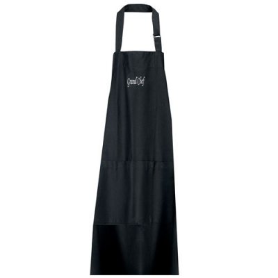 WINKLER Grand Tablier Chef &agrave; poche Noir 75 x 90