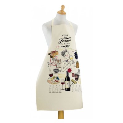 WINKLER Grand tablier de cuisine crus d'excellence en coton &eacute;cru 72 x 96