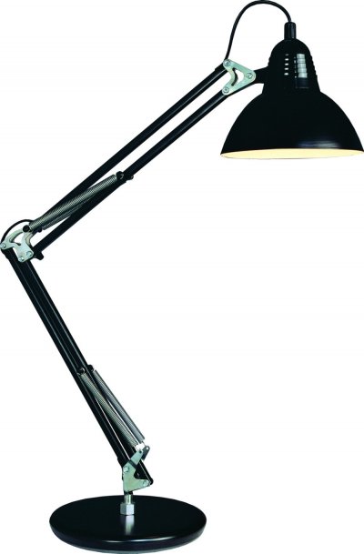 ALUMINOR Grande lampe &agrave; poser articul&eacute;e architecte LD95 - Noir
