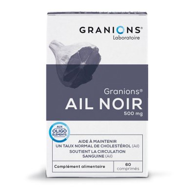 GRANIONS  Ail Noir 500 mg 60 Comprim&eacute;s - Bo&icirc;te 60 Comprim&eacute;s