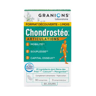 GRANIONS  Chondrost&eacute;o+ Articulations 90 Comprim&eacute;s - Bo&icirc;te 90 comprim&eacute;s