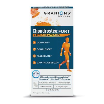 GRANIONS  Chondrost&eacute;o+ Fort Articulations 120 Comprim&eacute;s