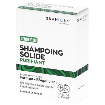 GRANIONS  Shampoing Solide Purifiant Pain de 80 g - Pain 80 g
