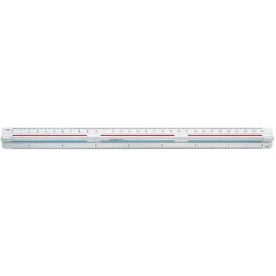 GRAPHOPLEX  Kutch R&egrave;gle de r&eacute;duction triangulaire 30 cm Transparent