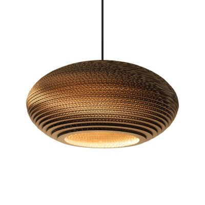 GRAYPANTS  Disc16 brun clair pendentif carton &Oslash;43x19cm