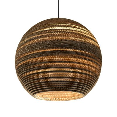 GRAYPANTS  Moon18 lumi&egrave;re pendentif brun carton &Oslash;45x40cm