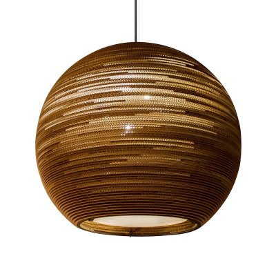 GRAYPANTS  Sun32 lumi&egrave;re pendentif brun carton &Oslash;81x75cm