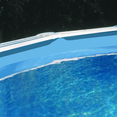 GRE  Liner piscine Gr&eacute; ronde &Oslash;300 x H.120 cm - Rail d'accroche - Bleu