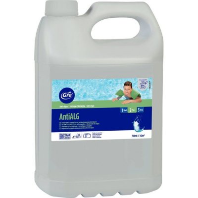 GRE  Pools Concentrated Liquid Algaecide Blanc 5 Liters