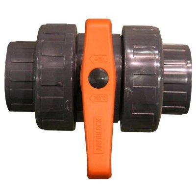 GRE  Pvc Ball Valve Pn16 Noir 50 mm