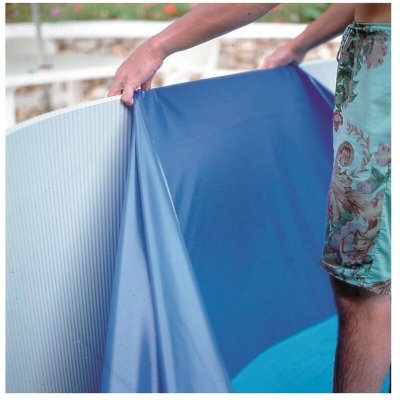 GRE  Rev&ecirc;tement de piscine Rond Bleu 350 x 90 cm FSP350 / SP350F