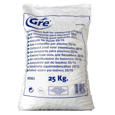 GRE  Sal compacta - saco 25 Kg 90365 Blanc 50 x 10 x 35 cm