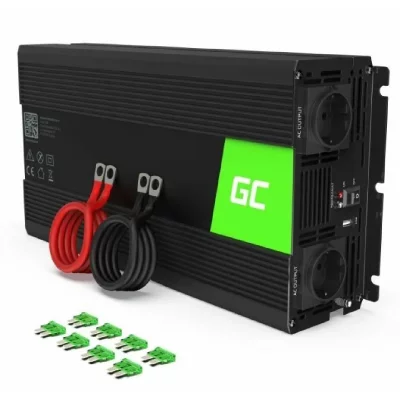 GREEN CELL  INV24 adaptateur de puissance & onduleur Auto 1500 W INV24