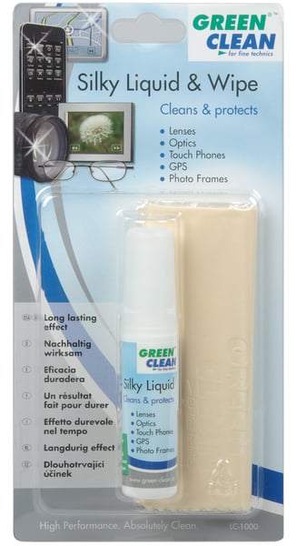 GREEN CLEAN  liquide optique 20ml + Chiffonnette 25x25 cm
