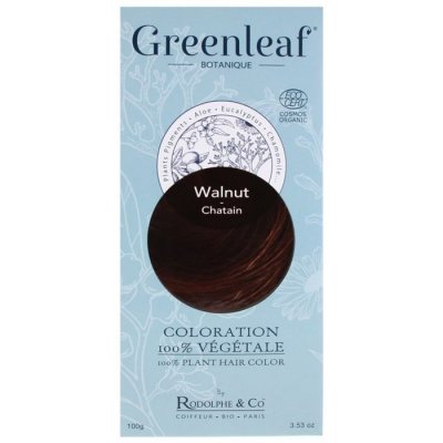 GREENLEAF BOTANIQUE  Coloration 100 % V&eacute;g&eacute;tale Bio Chatain 100g