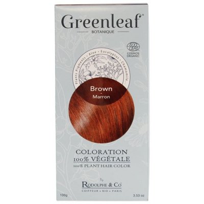 GREENLEAF BOTANIQUE  Coloration 100 % V&eacute;g&eacute;tale Bio Marron 100g
