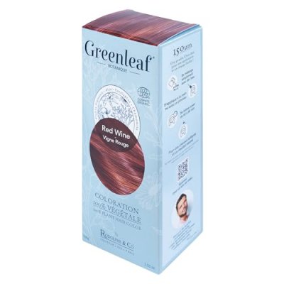 GREENLEAF BOTANIQUE  Coloration 100 % V&eacute;g&eacute;tale Bio Rouge 100g