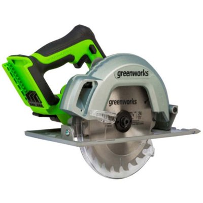 RYOBI Greenworks - 24V Scie circulaire - sans batterie et chargeur vert