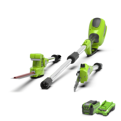 GREENWORKS  Kit de taille-haie &agrave; perche 40 V