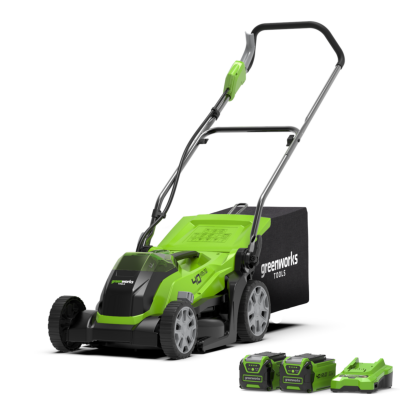 GREENWORKS  Tondeuse &agrave; gazon et batterie 2 Ah 2 x 40V G40LM35 2501907UC 