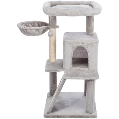 TRIXIE Griffoir Pepito Junior Gris pour Chats 48x48x98 cm 