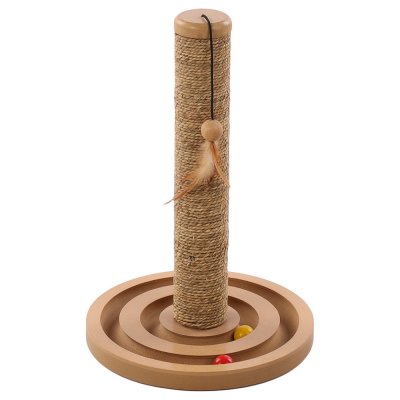 FLAMINGO Griffoir Pour Chat En Jonc De Mer + Jouet Brigitte