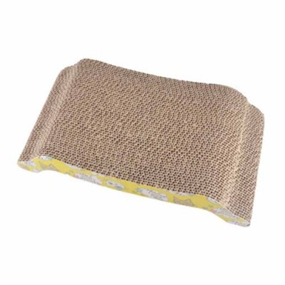LOVE STORY Griffoir R&eacute;versible En Carton &Agrave; Motifs - Jaune - L 43 X L 22 X H 8,8 Cm