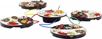 PRINCESS Gril de table pour 4 personnes dinner4all 1000w blanc et noir